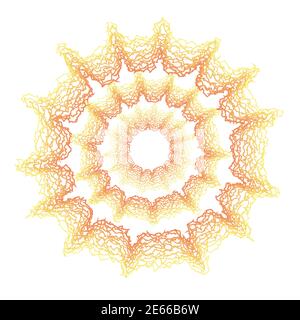 simple sun icon concept. three circles of shivering sunbeams. Vector illustration Stock Vector