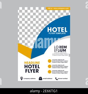 A4 size flyer design illustation vector template Stock Vector