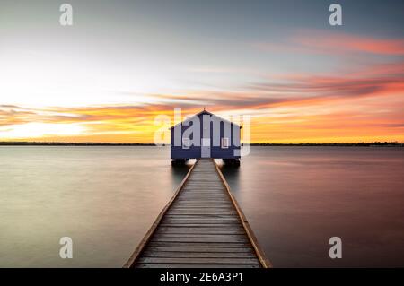 The iconic Crawley Boat House on the edge of Matilda Bay, Perth, Western Australia.