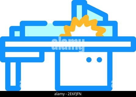 saw panel machine icon color illustration Stock Vector Image & Art - Alamy
