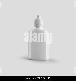 Download Mockup Of A Plastic Bottle With A Pipette For Drops Medicine Glossy Container Isolated On Background Vial Template With Spray Dropper For Design Stock Photo Alamy