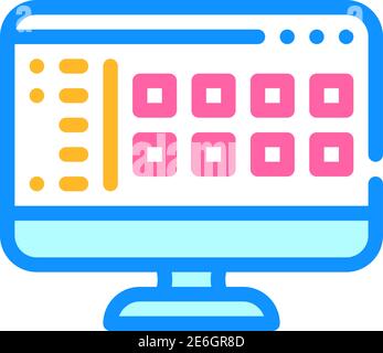 files of operating system icon color illustration Stock Vector Image ...