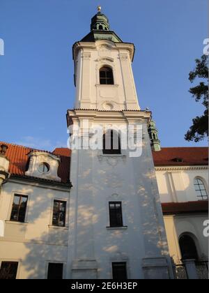 A tower of Strahov Monastery, Prague Stock Photo