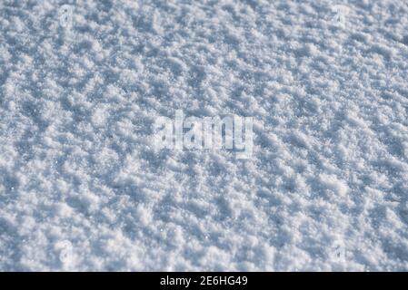 Frosty Fresh Snow Covered Ground Stock Photo