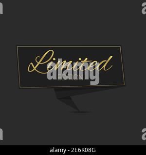 Limited edition label Stock Vector