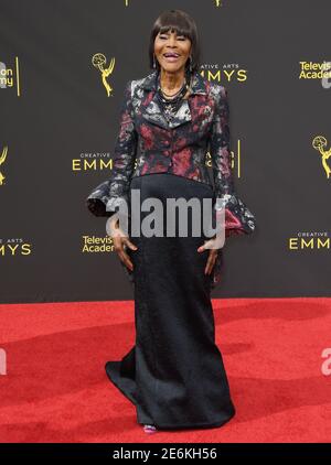 Los Angeles, USA. 15th Sep, 2019. Cicely Tyson arrives at the 2019 Creative Arts Emmy Awards - Day 2 held at the Microsoft Theater in Los Angeles, CA on Sunday, September 15, 2019. (Photo By Sthanlee B. Mirador/Sipa USA) Credit: Sipa USA/Alamy Live News Stock Photo