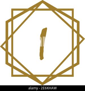 Letter i logo. Alphabet logotype vector design Stock Vector
