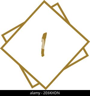 Letter i logo. Alphabet logotype vector design Stock Vector