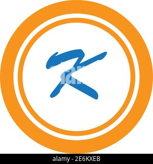 Letter K logo icon design template elements Stock Vector