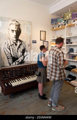 Moogseum museum in downtown Asheville North Carolina Stock Photo