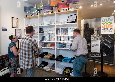 Moogseum museum in downtown Asheville North Carolina Stock Photo