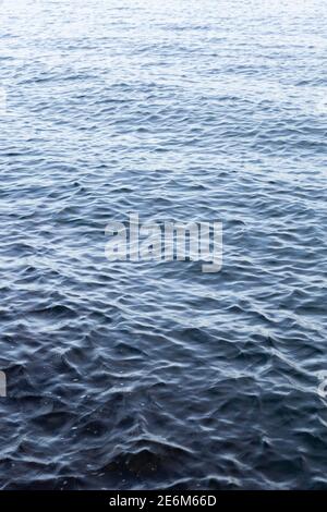 Gently rippled sea at the coast of Lindesnes, Norway Stock Photo