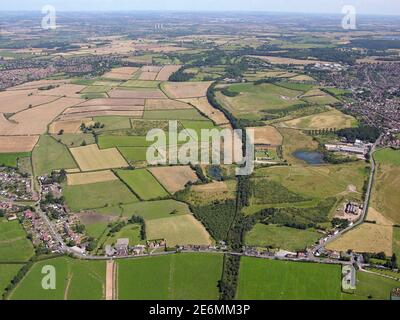 Tupton An aerial view of the North Derbyshire village of Tupton Stock Photo ...