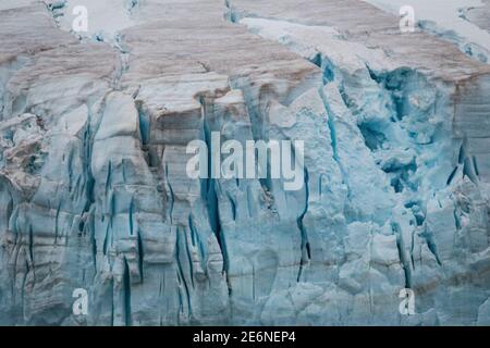 Glacier at Port Charcot, Antarctica Stock Photo