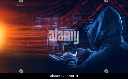 cyber attcak phishing malware concept Stock Photo