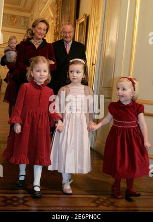 Princess Louise and Princess Laetitia Maria of Belgium attend the 80th ...