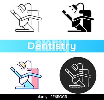 Dentist chair icon Stock Vector
