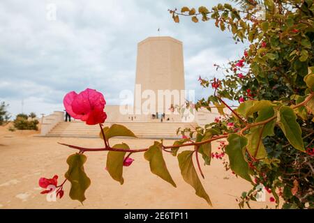 German memorial of fallen soldiers in World War II, El Alamein, Egypt Stock Photo