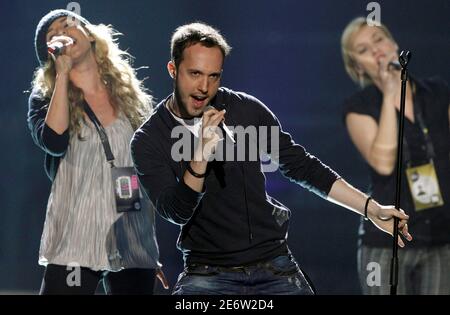 Vukasin Brajic from Bosnia and Herzegovina performs his song 