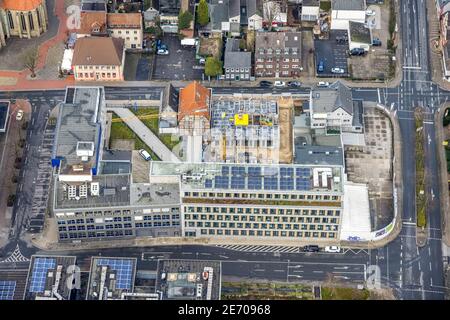 Luftbild Baustelle Widumstraße mit Abriss für neues WA-Bürogebäude, Westfälischer Anzeiger, Radio Lippewelle Hamm in Hamm, Ruhrgebiet, Nordrhein-Westf Stock Photo