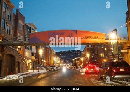 Park City, UT, USA. 28th Jan, 2021. Park City atmosphere out and about for Sundance Film Festival 2021 - THU, Park City, UT January 28, 2021. Credit: JA/Everett Collection/Alamy Live News Stock Photo