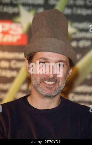 French actor and director Antoine De Caunes pose for photographers before the opening ceremony of the 10th International Comedy Film Festival in Alpe d'Huez, France on January 16, 2006 Photo by Guignebourg-Guibbaud World rights Stock Photo