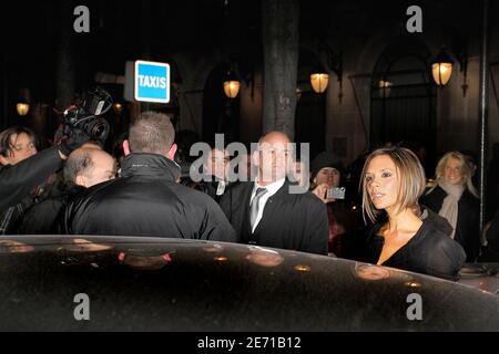 Victoria Beckham upon arrival for the new Armani store opening party on the Avenue Montaigne in Paris, France on January 23, 2007. Photo by Khayat-Nebinger-Orban-Taamallah/ABACAPRESS.COM Stock Photo