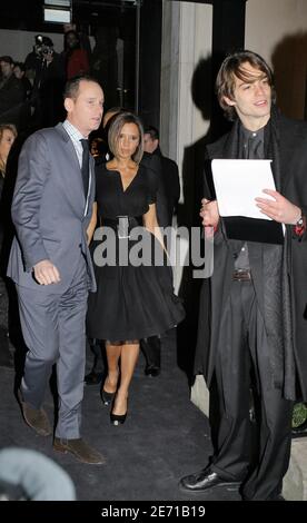 Victoria Beckham upon arrival for the new Armani store opening party on the Avenue Montaigne in Paris, France on January 23, 2007. Photo by Khayat-Nebinger-Orban-Taamallah/ABACAPRESS.COM Stock Photo