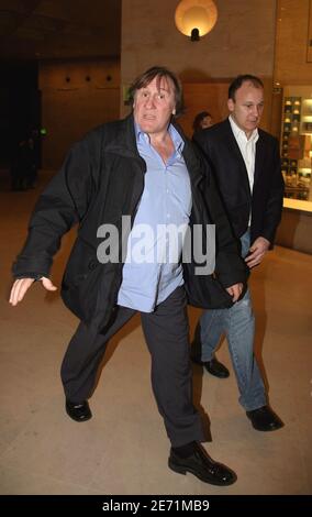French actor Gerard Depardieu attends Francesco Smalto Menswear Fall-Winter 2007-2008 collection presentation in Paris, France, on January 29, 2007. Photo by Denis Guignebourg/ABACAPRESS.COM Stock Photo