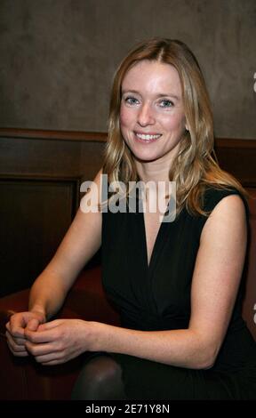 Actress Lea Drucker poses at the Grand Hotel during the 21st Cabourg