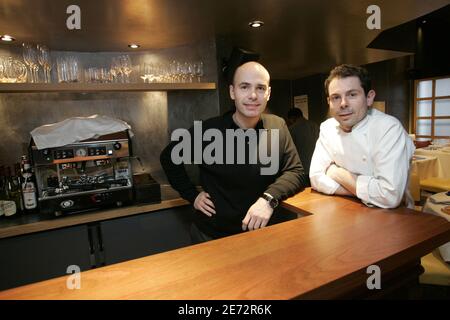 Christophe Rohat, manager, and Pascal Barbot, chef of the restaurant L ...