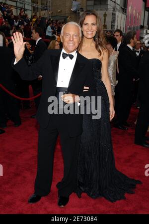 Giorgio Armani and Roberta Armani arriving at the 79th Academy Awards held,  at the Kodak Theater on Hollywood Boulevard in Los Angeles, CA, USA on  February 25, 2007. Photo by Hahn-Khayat-Douliery/ Stock