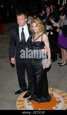 Madonna and her husband Guy Ritchie attend the 2007 Vanity Fair Oscar Party Hosted by Graydon Carter held, at Morton's in Los Angeles, CA, USA on February 25, 2007. Photo by Hahn-Khayat-Douliery/ABACAPRESS.COM Stock Photo