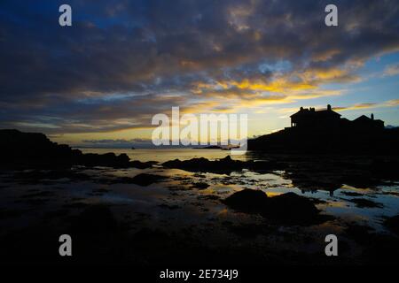 Craig y Mor, Lon Isallt, Trearddur Bay, North Wales, United Kingdom, Stock Photo