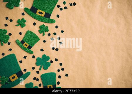 DORCEV 10x8ft Happy St Patricks Day Party Background Green Hat Luck Irish Shamrock Clover Featival Party Banner Wallpaper Kids Adult Photo Studio Props Patricks Day Photography Backdrop St 