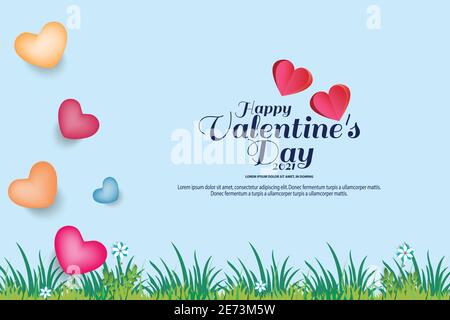Valentine's day concept background. Vector illustration. illustration of love and valentine day Stock Vector