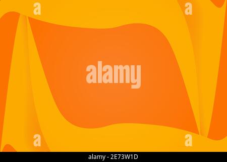 Elegant orange wave background Stock Vector