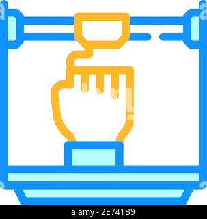 prostheses 3d printing icon color illustration Stock Vector Image & Art ...