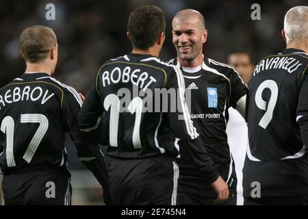 Retired soccer star Zinedine Zidane pictured during the United