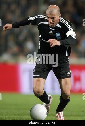 Retired soccer star Zinedine Zidane pictured during the United