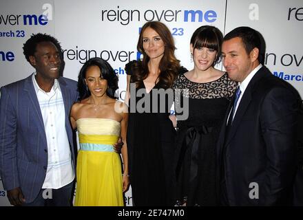 (L-R) Don Cheadle, Jada Pinkett Smith, Saffron Burrows, Liv Tyler and Adam Sandler attend the NY Premiere for 'Reign Over Me' at the Skirball Center for the Performing Arts and NYU, in New York City, NY, USA on March 20, 2007. Photo by David Miller/ABACAPRESS.COM Stock Photo