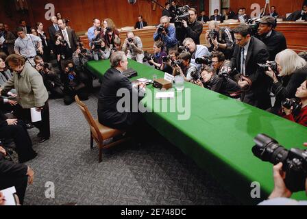 Former US Vice-President Al Gore testifies before the Senate Energy and Commerce Committee Energy during a hearing on climate change held on Capitol Hill in Washington, DC, USA on March 21, 2007. Photo by Olivier Douliery/ABACAPRESS.COM Stock Photo