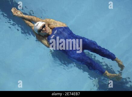 USA's Natalie Coughlin competes on women's 100 meters backstroke heat during the 12th FINA World Championships, at the Rod Laver Arena, in Melbourne, Australia, on March 26, 2007. Photo by Nicolas Gouhier/Cameleon/ABACAPRESS.COM Stock Photo