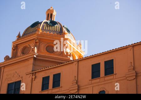 Balboa theater roof in downtown San DIego, California Stock Photo