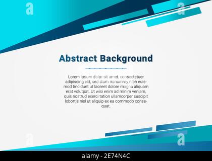 Gradient blue geometric presentation background Stock Vector