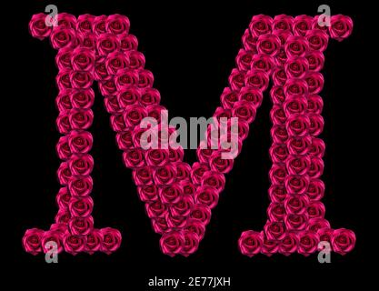 Letter U alphabet with flower ABC concept type as logo isolated on white  background. With clipping path Stock Photo - Alamy