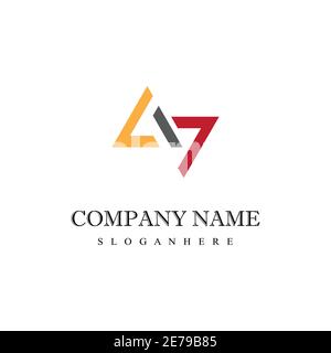 Triangle Logo Template vector icon illustration design Stock Vector