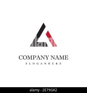Triangle Logo Template vector icon illustration design Stock Vector