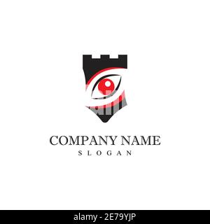 Castle Logo Template vector symbol nature Stock Vector