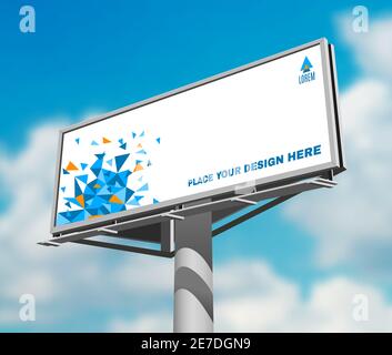 Billboard against sky background day image Stock Vector Image & Art - Alamy